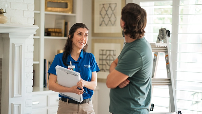 An asv technician asking for client suggestion.