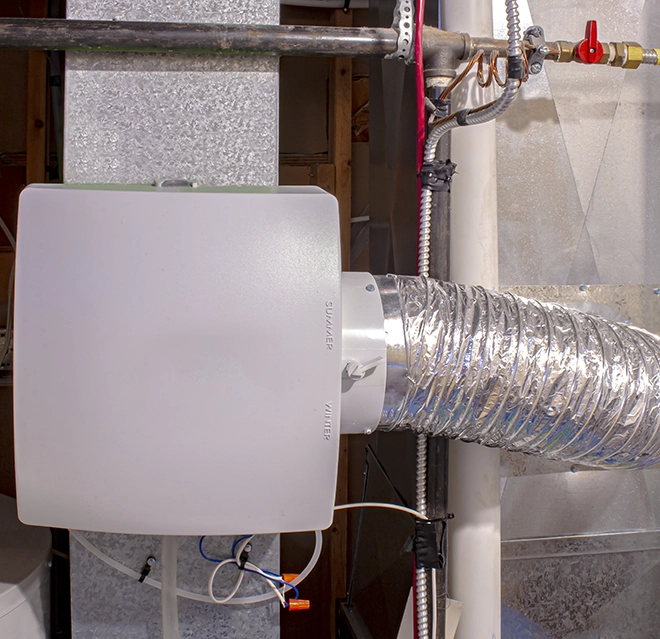 Residential humidifier unit.