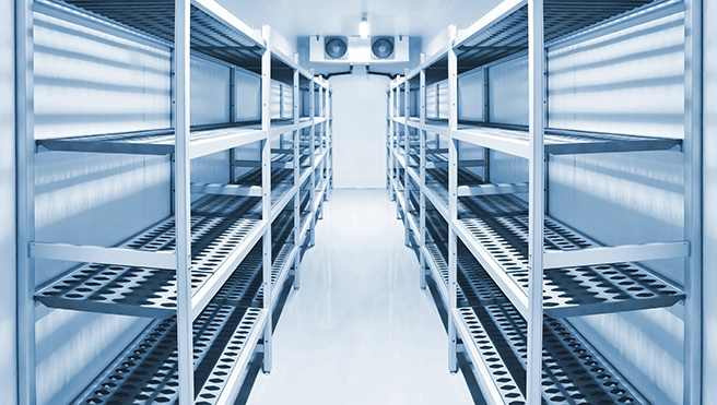 A refrigeration chamber.