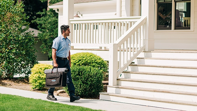 Aire Serv technician arriving for services.