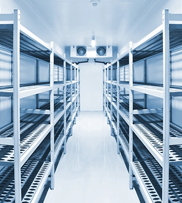 Commercial walk-in freezer.