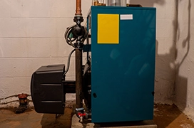 Commercial oil furnace.