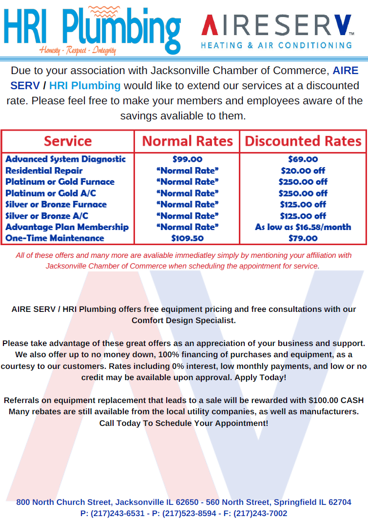 HRI Plumbing Jacksonville Chamber of Commerce