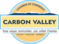 Carbon Valley Chamber of Commerce logo.