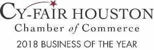 Cy-Fair Houston Chamber of Commerce logo.