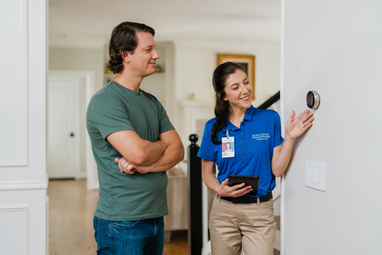 Aire Serv expert at work.