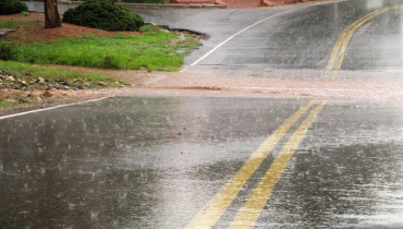 Flooded road caused by heavy rain and hail | Aire Serv of North Central Arizona