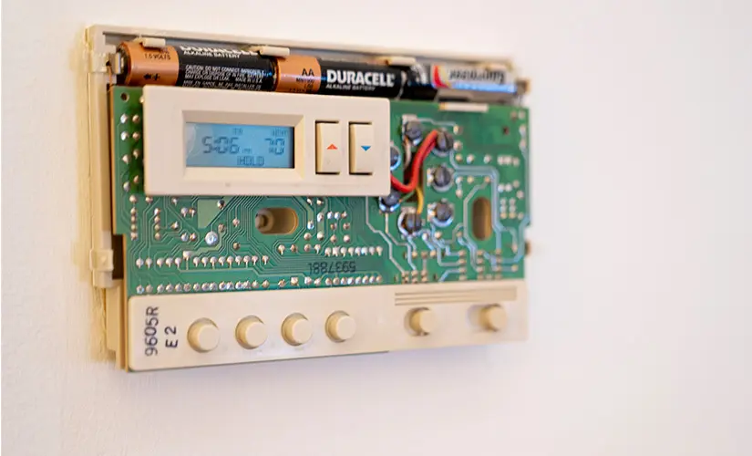 thermostat without cover