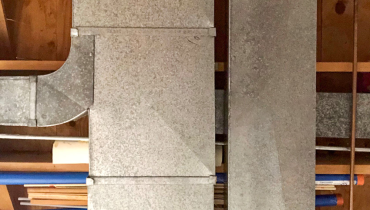 Differently sized air ducts