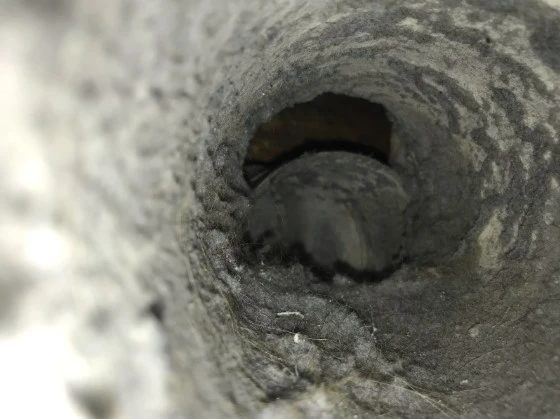 Air vent clogged with dust